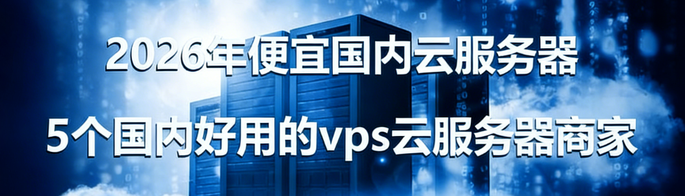 2026年国内VPS云服务器推荐：5大性价比之选